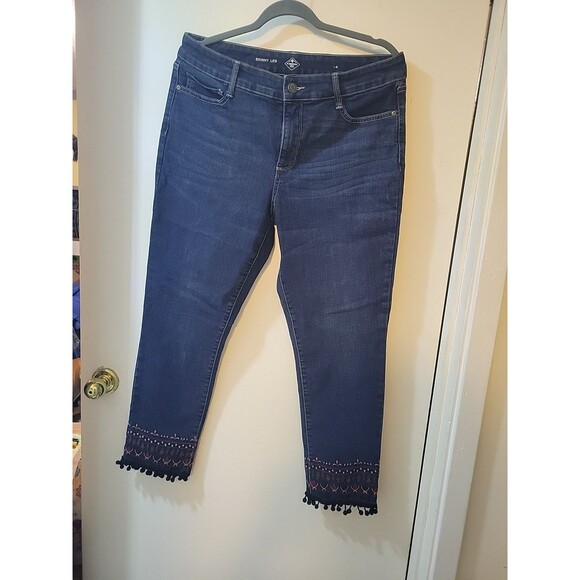 St John's Bay Denim - embroidered jeans women size 14